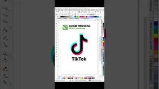 TikTok Logo Design Process in Coreldraw 