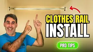 DIY - How to install Your Own Clothes hanging Rail! Pro tips.