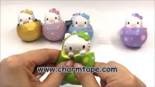 Hello Kitty Egg Squishy - Green Flower by Sanrio