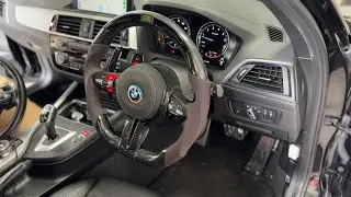 MY BMW M140I GETS A NEW CUSTOM CARBON STEERING WHEEL
