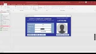 Database for keeping records of employee attendance