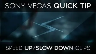 Speed Up or Slow Down your Clips in Sony Vegas! Quicktip!