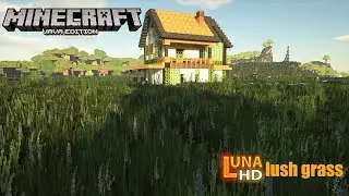 Luna HD Lush Grass add-on for Minecraft Java 1.18.2