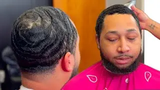 GETTING MY FIRST HAIRCUT FOR 360 WAVES BEEHIVE BUT IT LOOKS LIKE A SWIRL