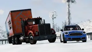 BeamNG Drive - Hydroplane and Icy Crashes