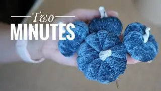 Маленькие тыквы из ткани для осенних композиций / DIY TSVORIC