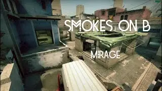 Smokes on Mirage(B) // Раскидка на мираже(B)