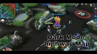 Dark mode Map highway design in Mobile Legends/tutorial