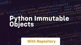 python immutable objects