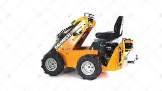 Универсальная машина мини-погрузчик Baumech ML-02 с двигателем Lifan C192FD дизель 3D обзор.