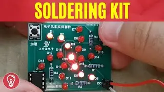 Windmill Soldering Kit with 8051-Compatible Microcontroller (STC15F104W)
