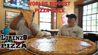 World's Biggest Pizza Slice at Lorenzo's & Sons Pizza | West Chester, PA Food Tour