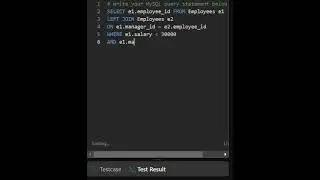 Solution to Employees Whose Manager.. without IN keyword - LeetCode No. 1978 #leetcode #leetcodesql