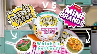 Opening and comparing Make it Mini and Mini Brands surprise balls! 