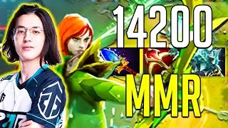 Watson goes for RECORD MMR with Windranger Carry - 14200 MMR