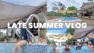 Late Summer Vlog 🌤️ || swimming, family outing, surprise celebration 🏊‍♀️🌊