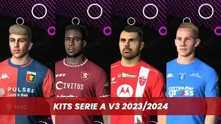 PES 2017 | Kits Serie A V3 2023/24 | BYME PATCH