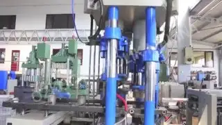 Özkoç Hydraulic Automatic Transfer Press - Coffee pot production