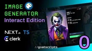 🔴 Let's build Image Generator Interact Edition | [#0] | NEXT 14, Stable Diffusion, Clerk, TypeScript