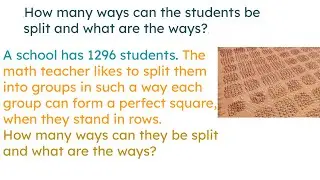 How many ways can the students be split and what are the ways?