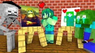 DRAWING A WOMAN Challenge - Minecraft Animation