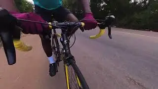 Riding outside my comfort zone on busy roads. #roadbike #insta360 #ghanaroads