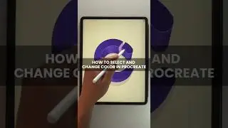 How to select and change color in Procreate