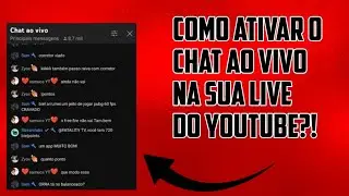 Como ativar o chat e comentários da sua live do youtube?! 2024 (Atualizado)