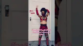 Tiny Texie head bangs in her mortal kombat outfit