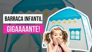 BARRACA INFANTIL ESTILO CASA/SUPER GRANDE- DOBRÁVEL 😱🛝🪀🧸