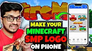 How to Create Your Own Minecraft SMP Logo in Mobile | MINECRAFT LOGO TUTORIAL | Using Pixellab