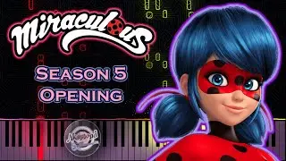 Miraculous Season 5 Opening Theme Song Piano Cover And Tutorial - Miraculous LadyBug 5 Opening