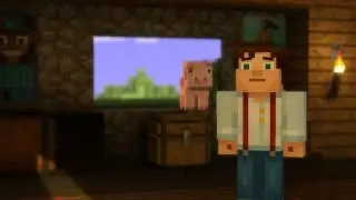 Minecraft Story mode #1 Фёдор Петрович и хрюшка Рубен