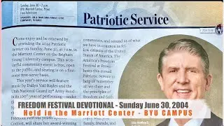 HAPPY 4th of July! Elder Matthew Holland - Provo Freedom Festival with Nancy's Family June 30, 2024