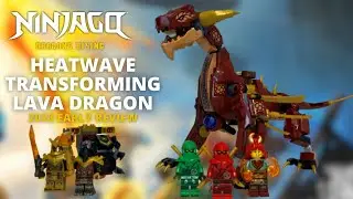 LEGO Heatwave Transforming Lava Dragon - EARLY Ninjago Dragons Rising Set Review!
