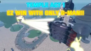 [Skibi Defense] G-MAN Toilet Destroy Temple ACT 1!!