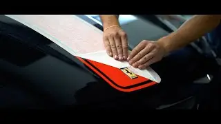 Ferrari 599 GTB // Installing Red GTO Style Stripes