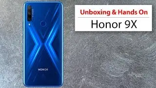 Honor 9X: Pop Up Kamera Unboxing und Hands On | deutsch