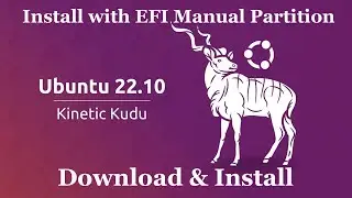 Ubuntu 22.10 Installation Manual EFI System Partition  ** Check Des. Box **