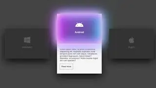 Amazing Card Hover Glowing Effect with HTML and CSS