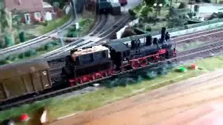 Покатушки на макете, ч. 14. Паровоз Ов324 с самодельными теплушками.