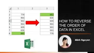 How to flip Excel rows from top to bottom, bottom to top | How to reverse the order of data in Excel