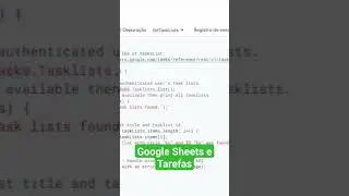GOOGLE SHEETS COM GOOGLE TAREFAS