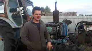 Т-40АМ ремонт переднего моста и насоса нш 32