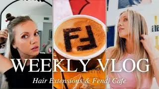 CLIP-IN HAIR EXTENSIONS - BEGINNERS TUTORIAL + FENDI CAFE MIAMI I Ana Maria Johnson
