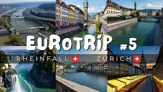РЕЙНСКИЙ ВОДОПАД (RHEINFALL), ЦЮРИХ (ZÜRICH): Природа и неофициальная столица Швейцарии • Евротур #5