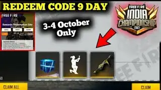 FREE FIRE REDEEM CODE TODAY || FFIC 2021 FALL LEAGUE MATCH DAY 9 REDEEM CODE | FF REDEEM CODE TODAY