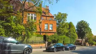 London Heatwave Walk 🥵 Expensive Hampstead Village to Primrose Hill 🇬🇧 4K Binaural