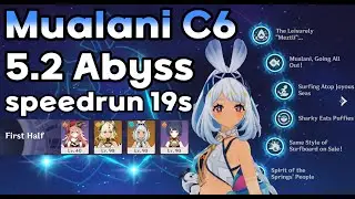 Mualani C6 5.2 Spiral Abyss speedrun 19s