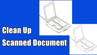 How to clean up a scanned image in GIMP